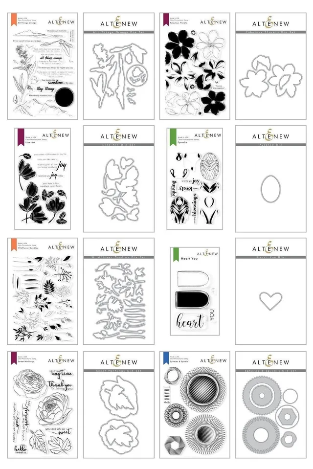 altenew-sweet-fabulous-stempel-stanzen-bundle-8-sets image 1