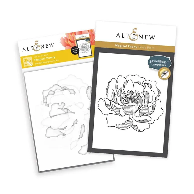 altenew-magical-peony-pressplatte-stencil-bundle-pfingstrose image 1