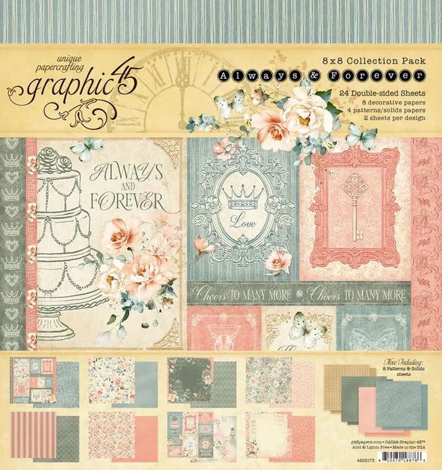 graphic-45-always-forever-8x8-collection-pack-24-blatt image 1