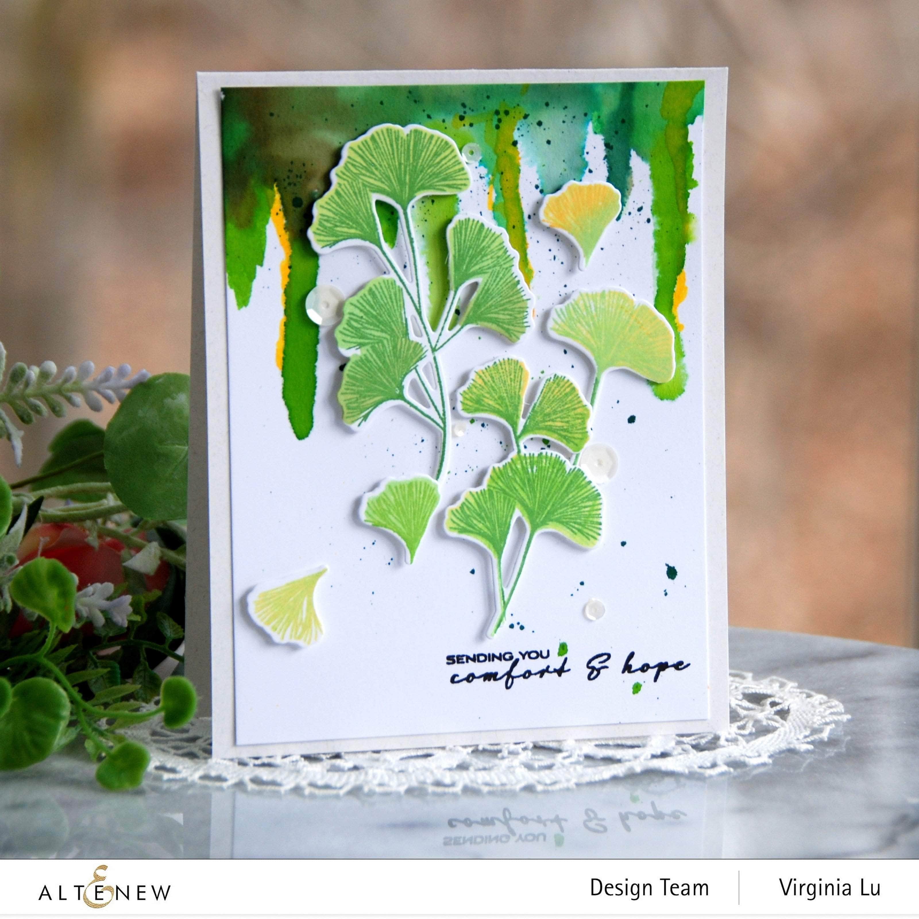 altenew-dies-sweet-ginkgo-stanzschablonen-ginkgo-4-tlg image 2