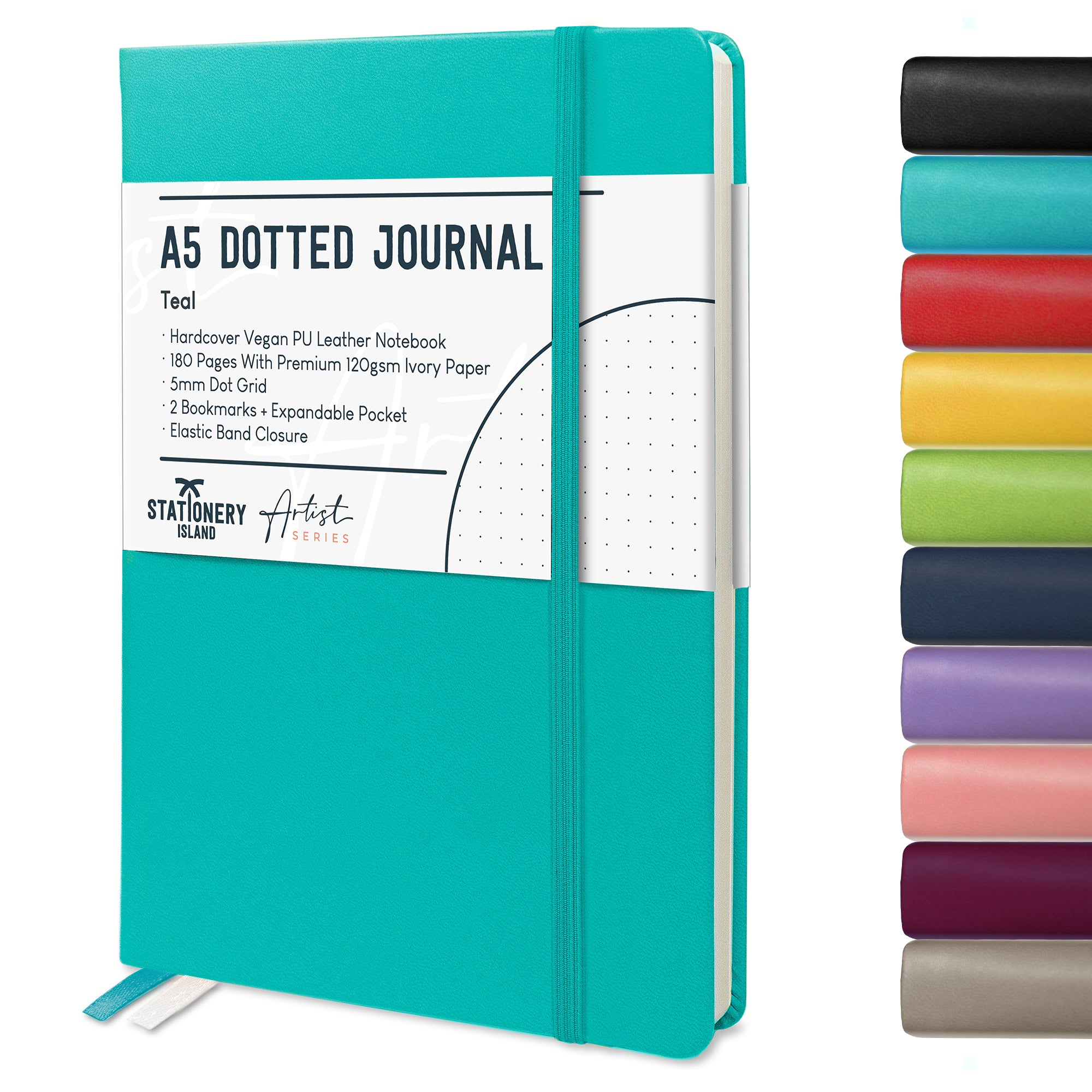 stationery-island-journal-bullet-journal-a5-dotted-schwarz-180-s image 4
