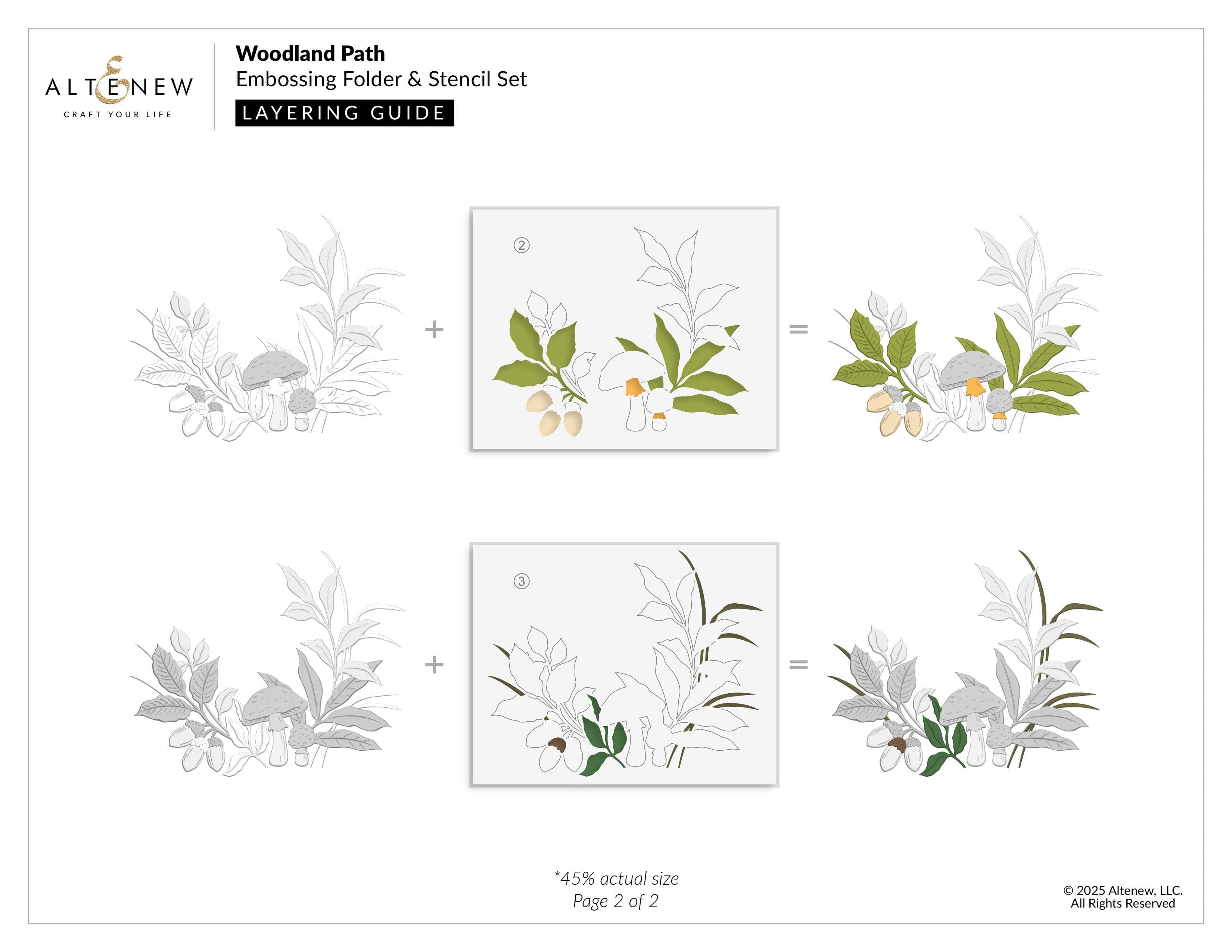 altenew-woodland-path-pr-gefolder-stencil-bundle-wald-6x6 image 4