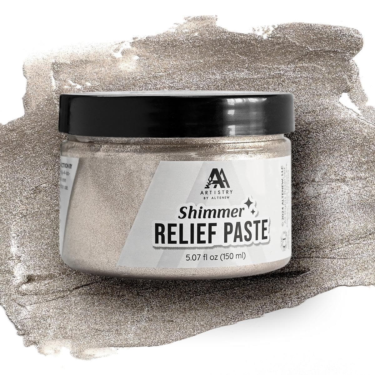 altenew-shimmer-relief-paste-burnished-platinum-150ml image 1
