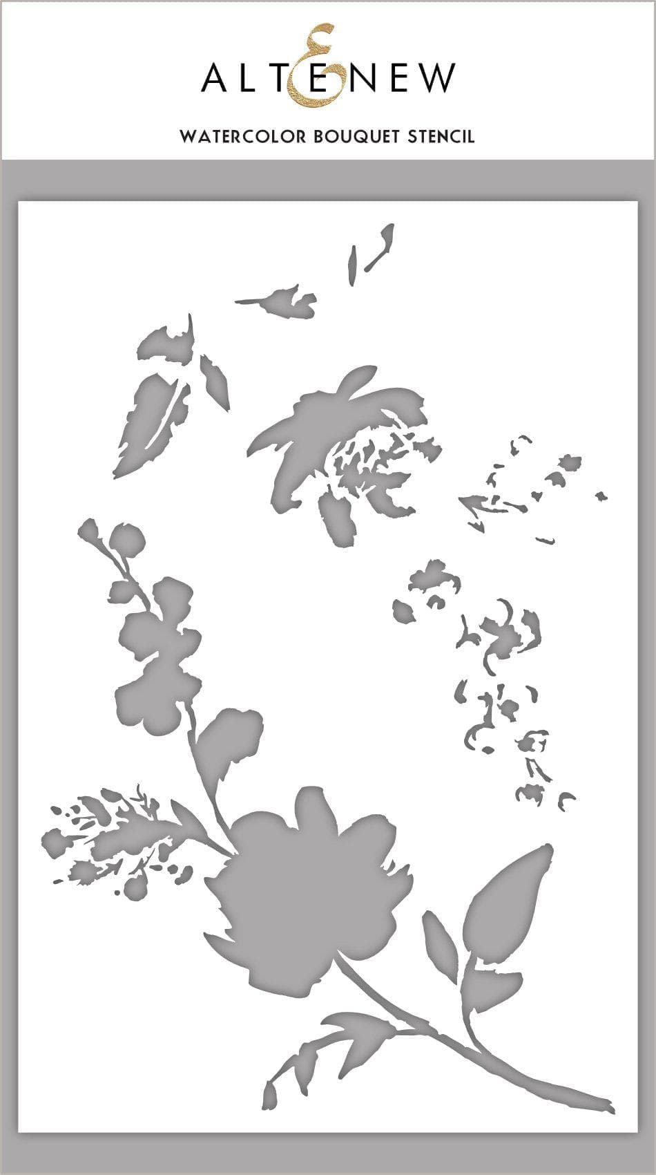 altenew-watercolor-bouquet-stencil-schablone-floral-6x9 image 1
