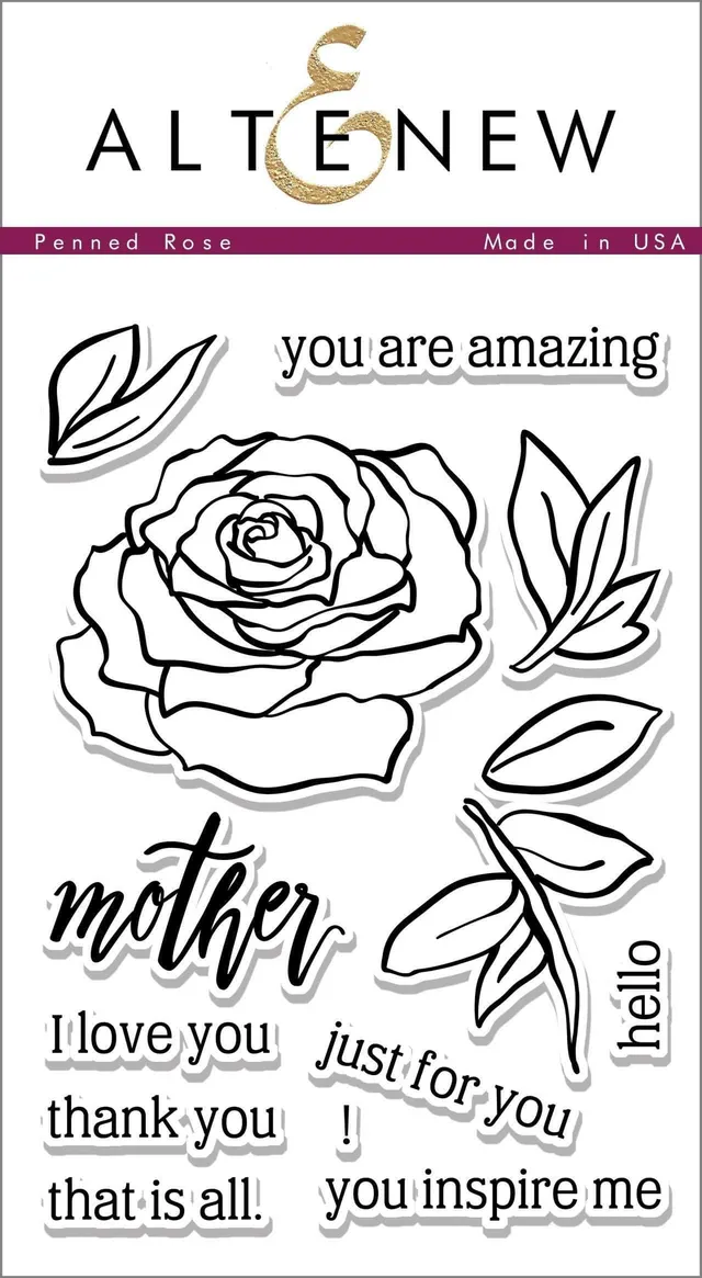 altenew-penned-rose-stamp-set-clear-stamps-4x6-zoll image 1