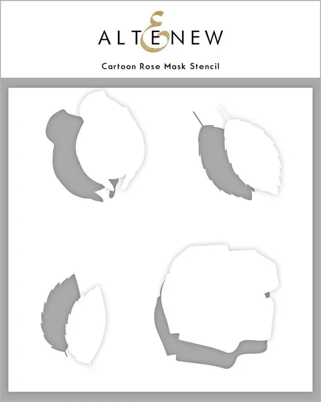 altenew-cartoon-rose-mask-schablone-6x6-floral-rosen image 1