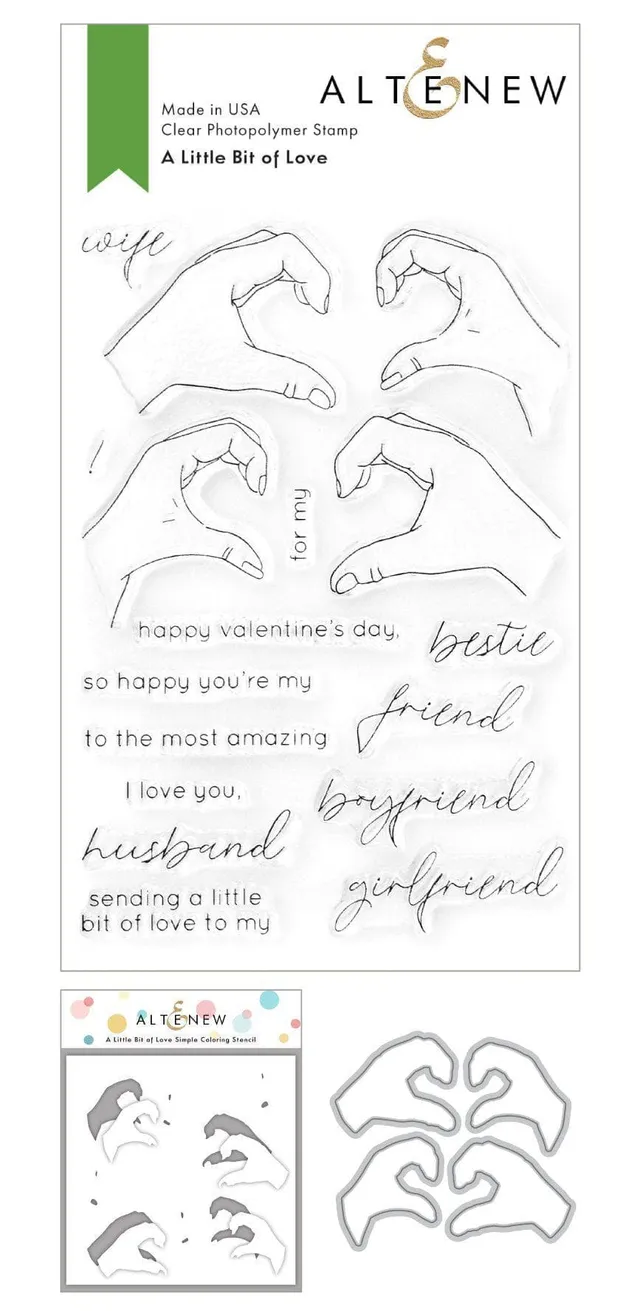 altenew-stencils-a-little-bit-of-love-schablone-6x6-herz image 1