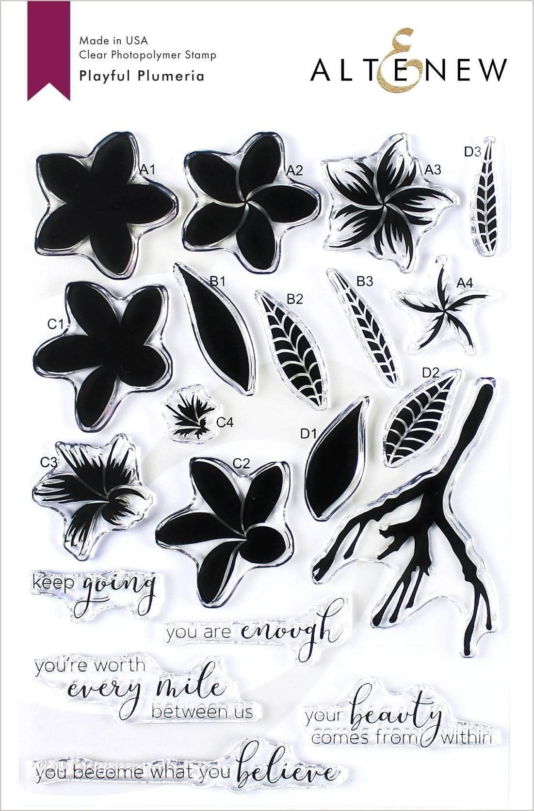 altenew-playful-plumeria-stempelset-floral-21-stempel image 1