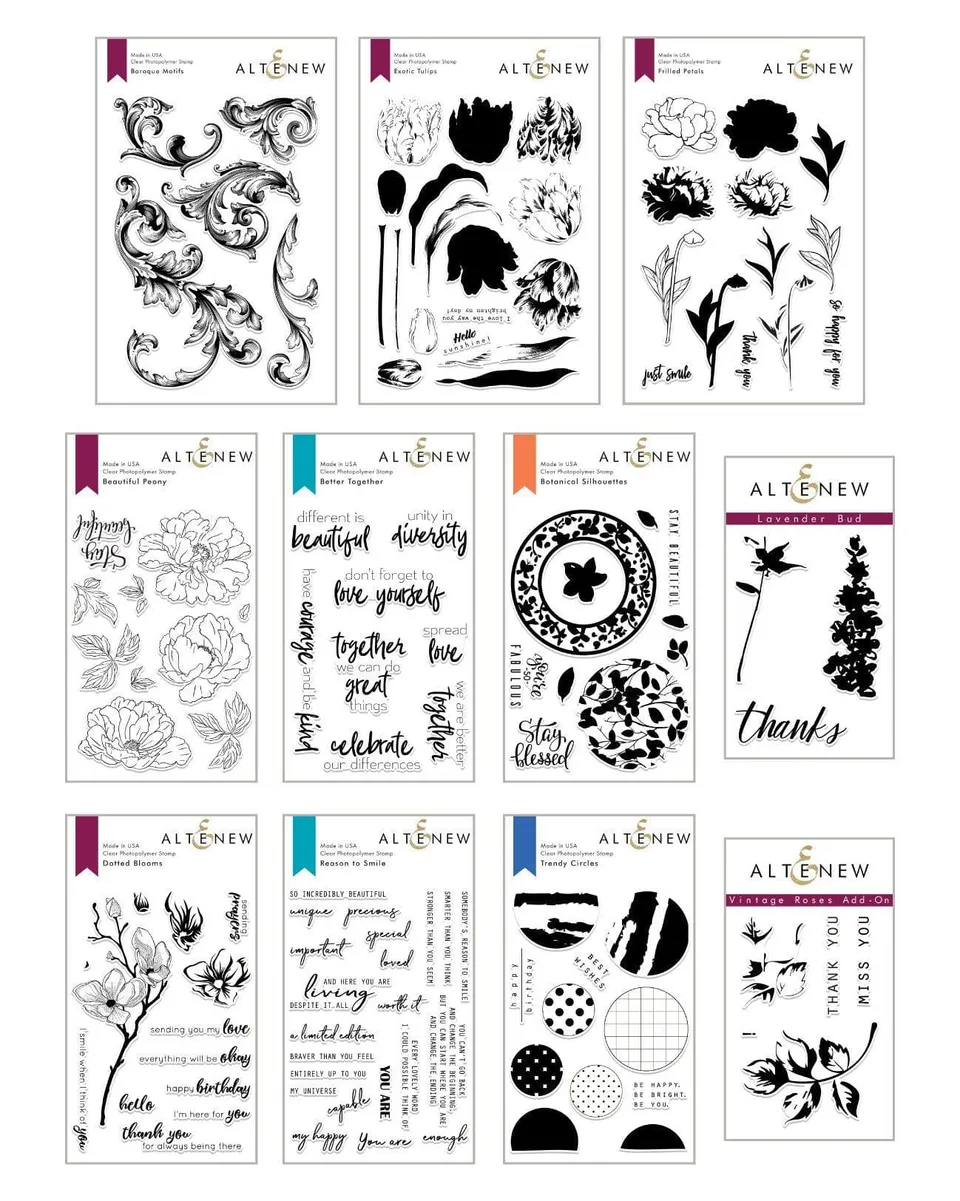 altenew-better-together-stempel-bundle-12-stempelsets-blumen image 1