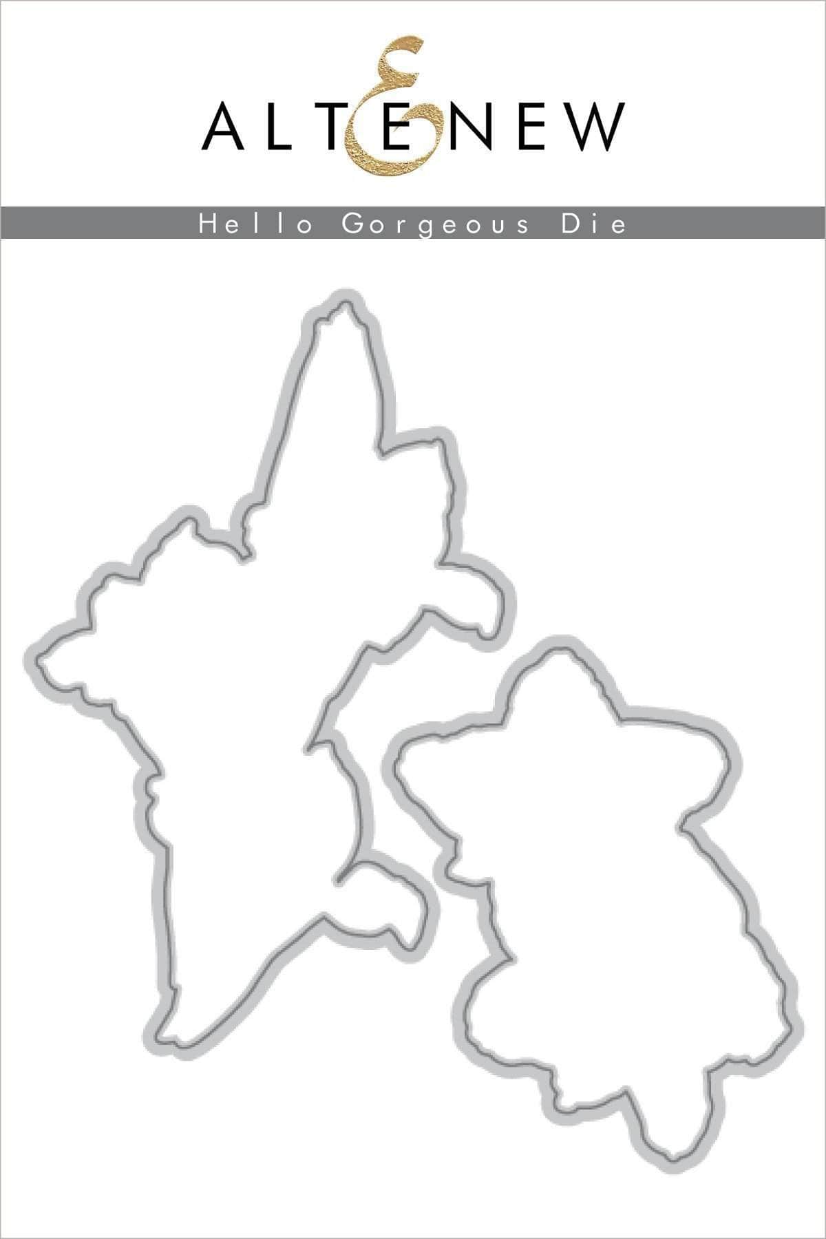 altenew-hello-gorgeous-dies-stanzschablonen-2-teilig-schriftzug image 1