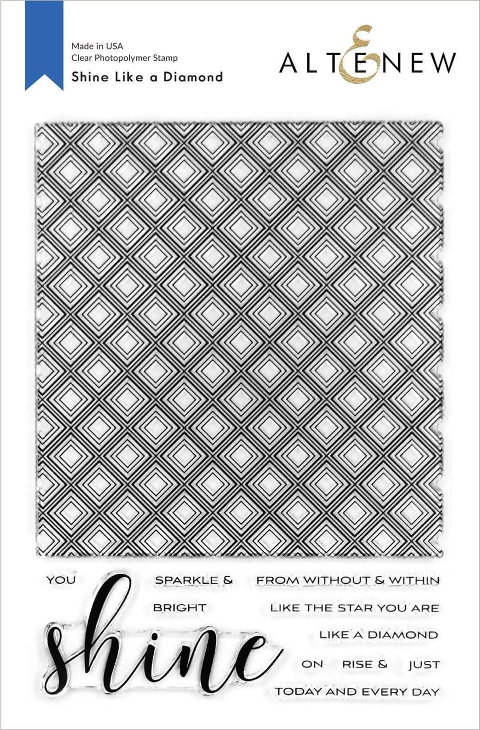 altenew-shine-like-a-diamond-stempelset-6x8-geometrie image 1