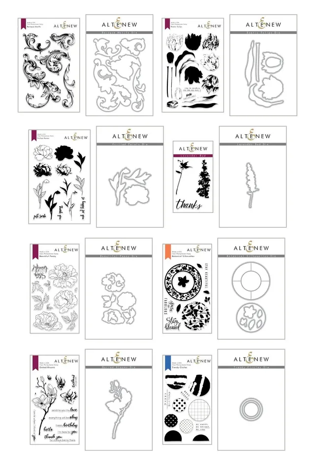 altenew-better-together-stempel-stanzen-bundle-blumen image 1