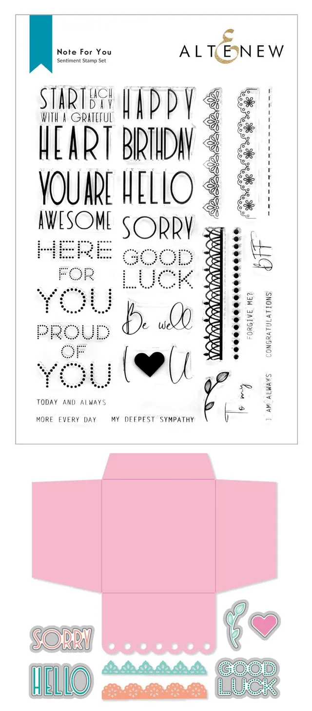 altenew-note-for-you-stempel-komplett-bundle-mit-stanzen image 1