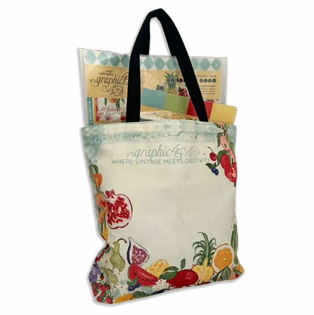 graphic-45-slice-of-life-tote-bag-tragetasche-obst image 1