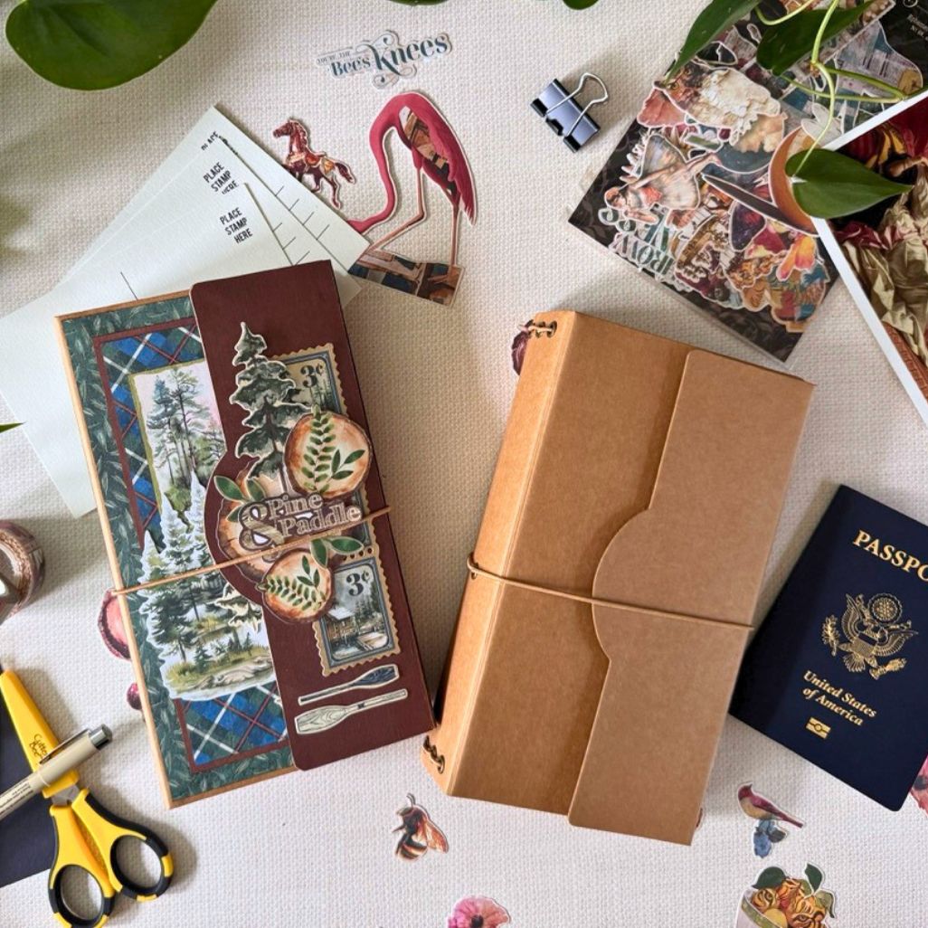 graphic-45-travel-album-kraft-mit-waterfall-folder-inserts image 4