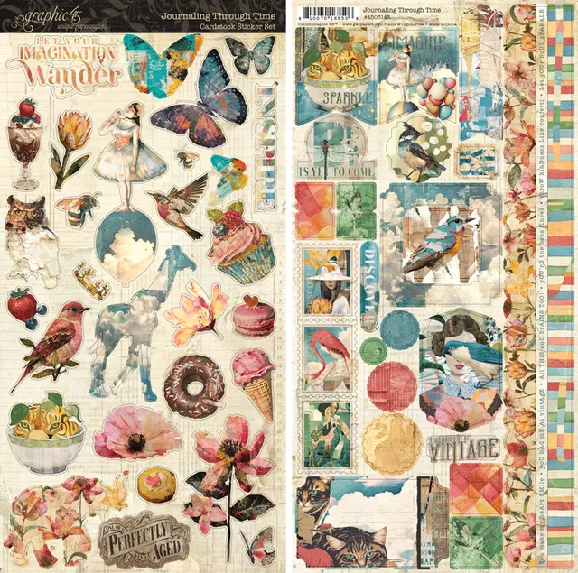 graphic-45-journaling-through-time-sticker-vintage-garten-2-b-gen image 1