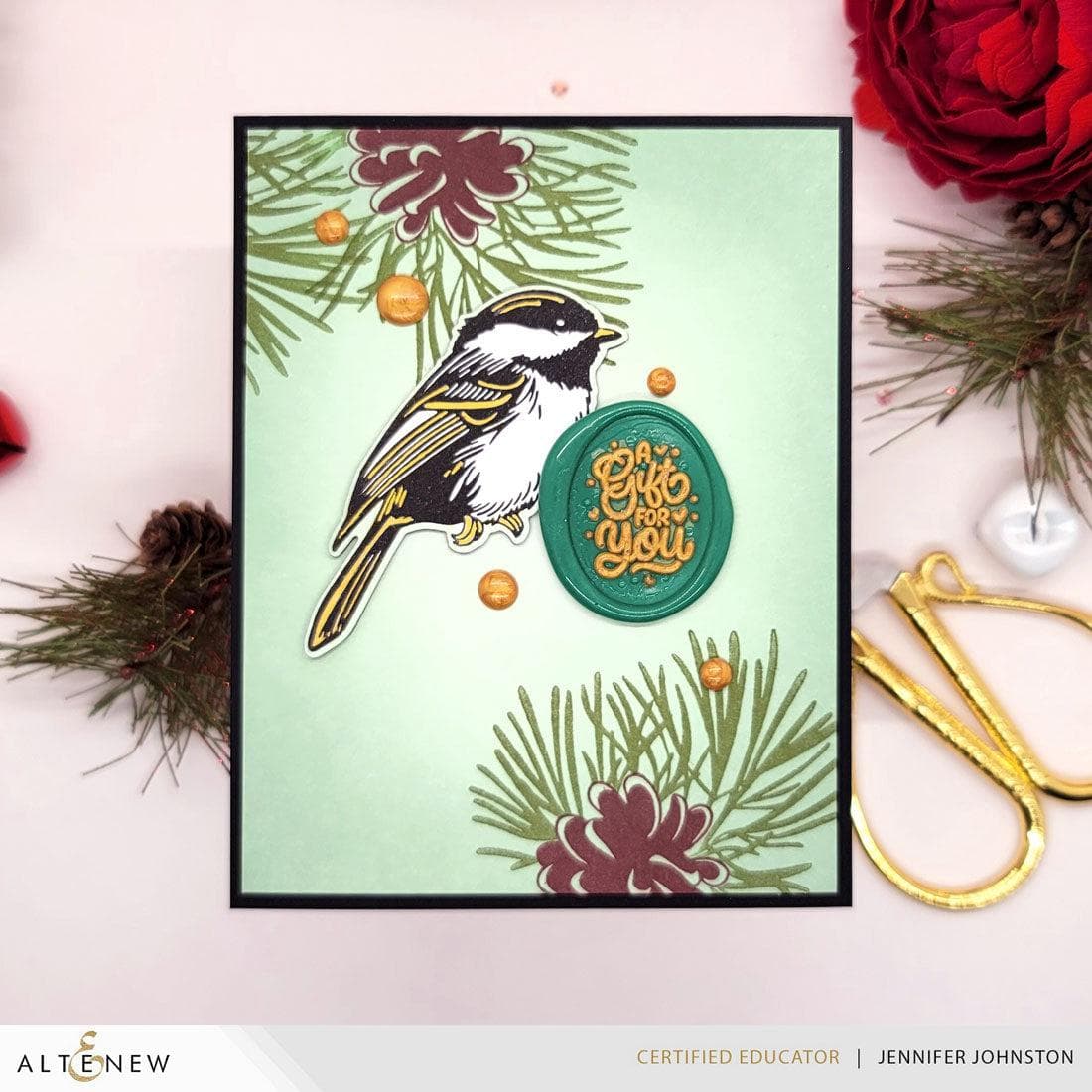 altenew-chickadee-chirps-press-plate-v-gel-winter-set image 5