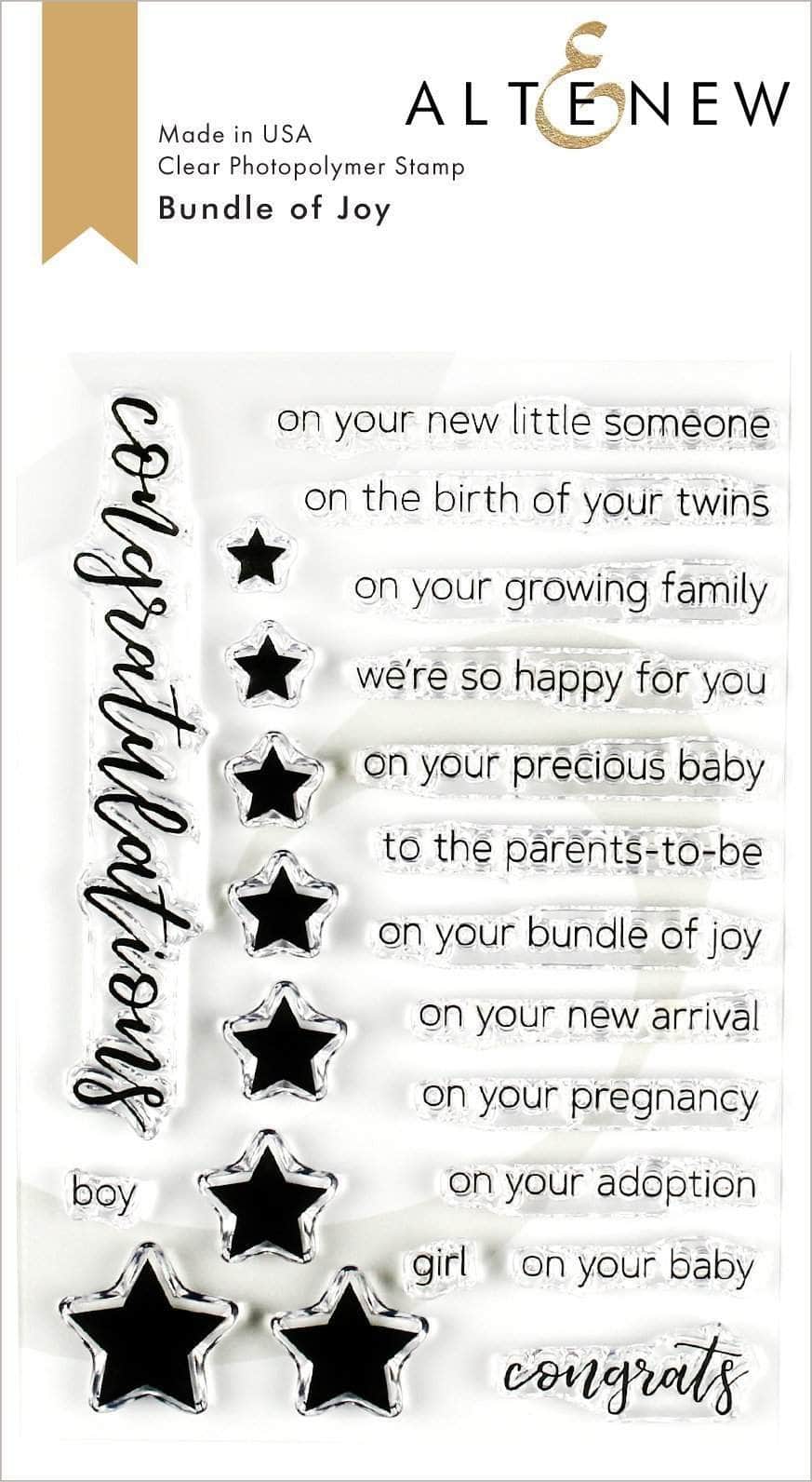 altenew-bundle-of-joy-stempelset-baby-sterne-23-teile image 1