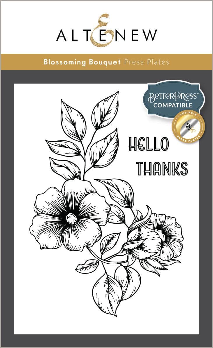altenew-blossoming-bouquet-press-plate-betterpress-blumen image 1