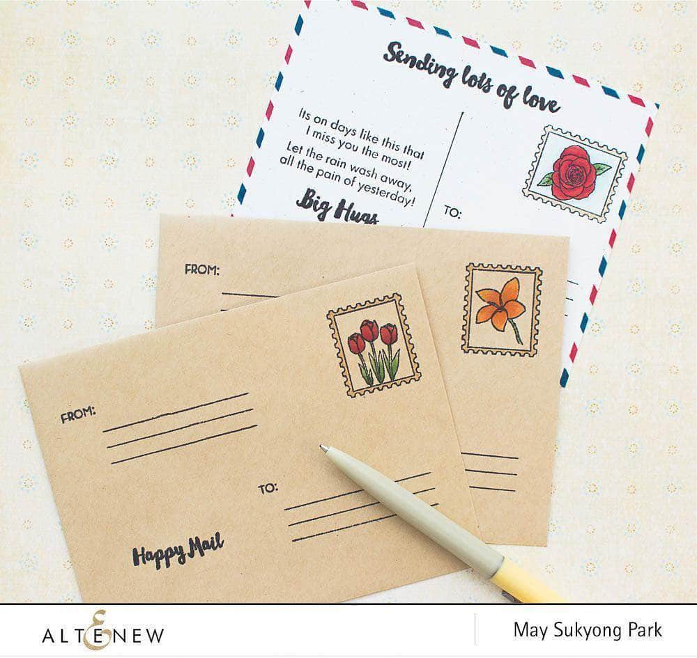altenew-happy-mail-stempelset-clear-stamps-21-teilig-10x15cm image 6