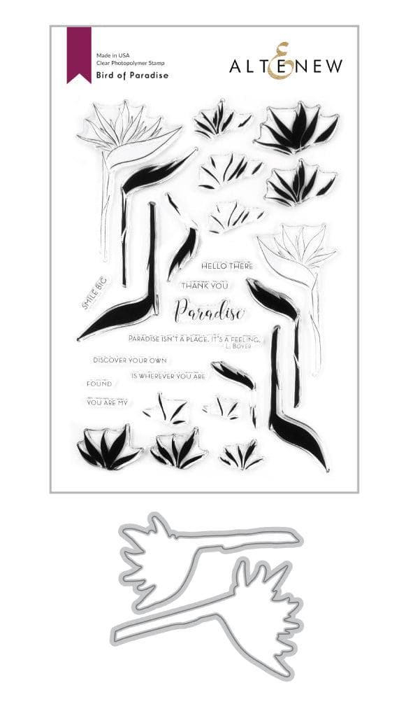altenew-bird-of-paradise-stempelset-blume-27tlg image 1