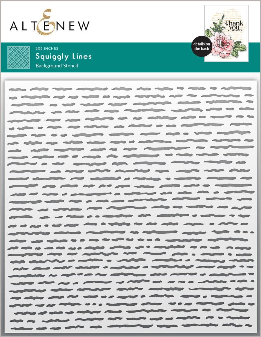 altenew-squiggly-lines-hintergrundschablone-6x6-vintage image 1