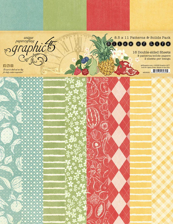 graphic-45-slice-of-life-papier-8-5x11-patterns-solids-16-blatt image 1