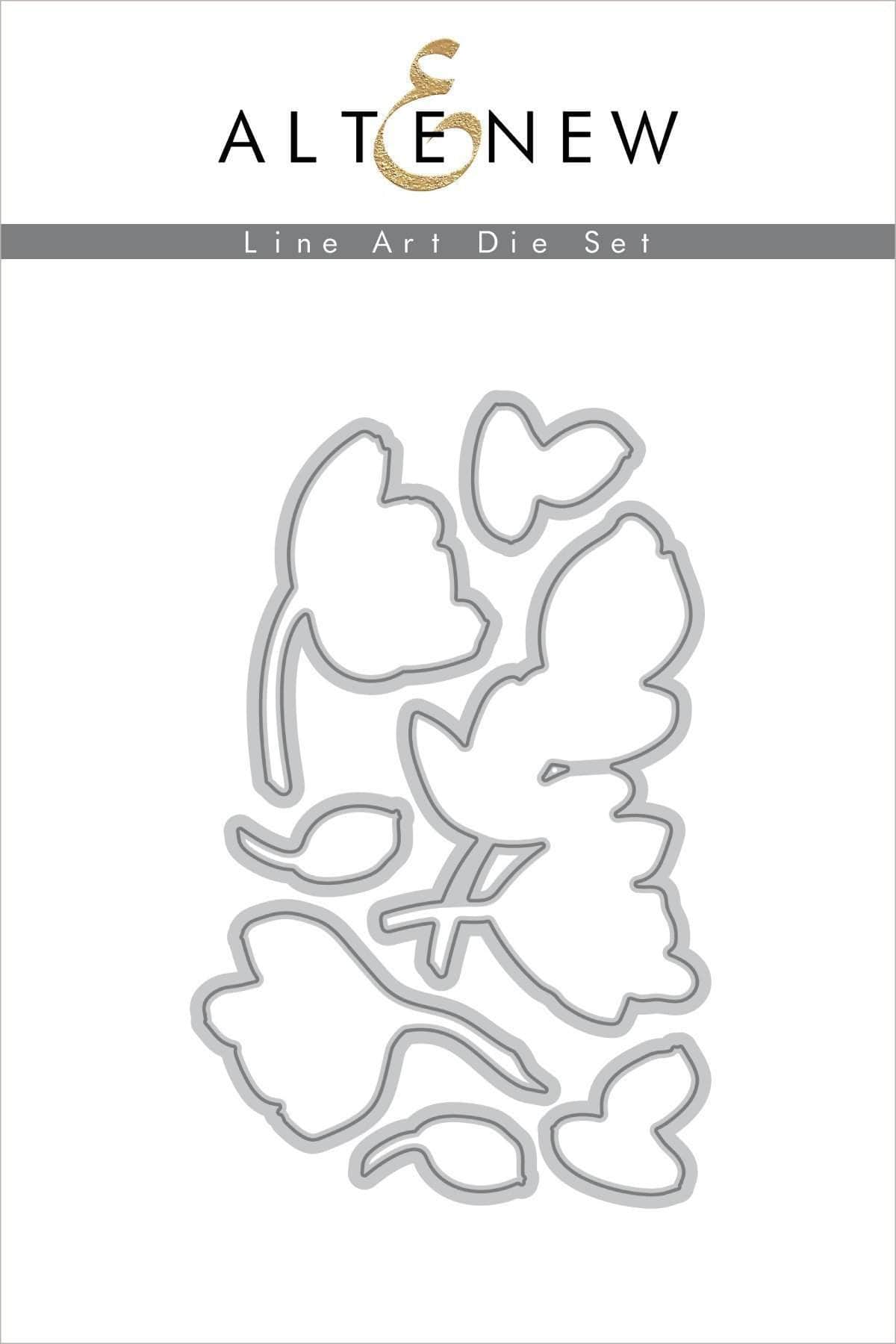 altenew-line-art-stanzschablonen-floral-7-teilig image 1