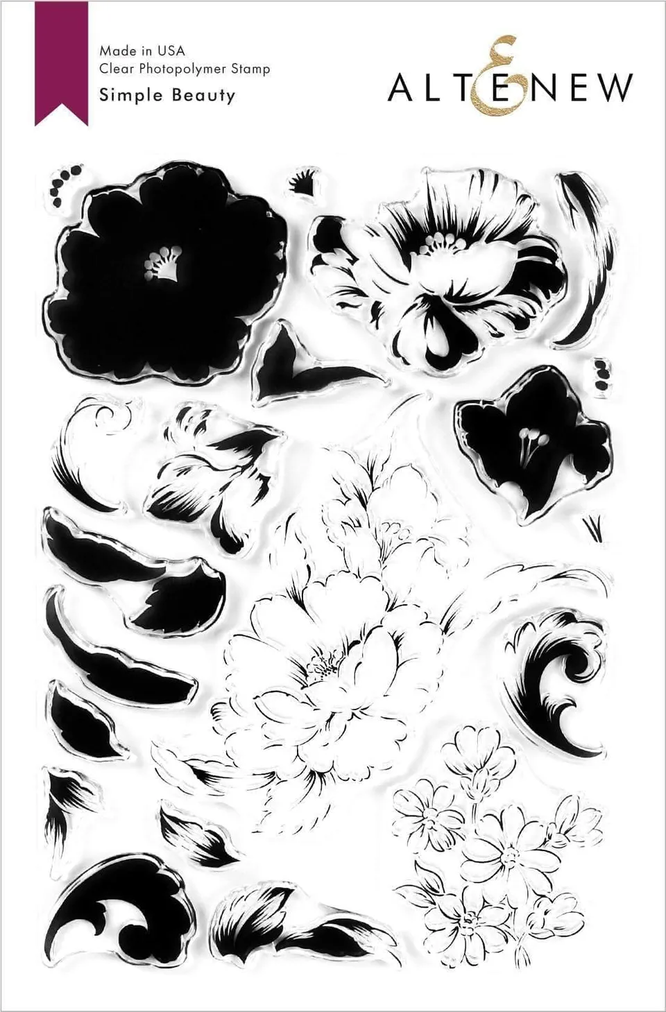 altenew-simple-beauty-stempelset-floral-barock-6x8 image 1