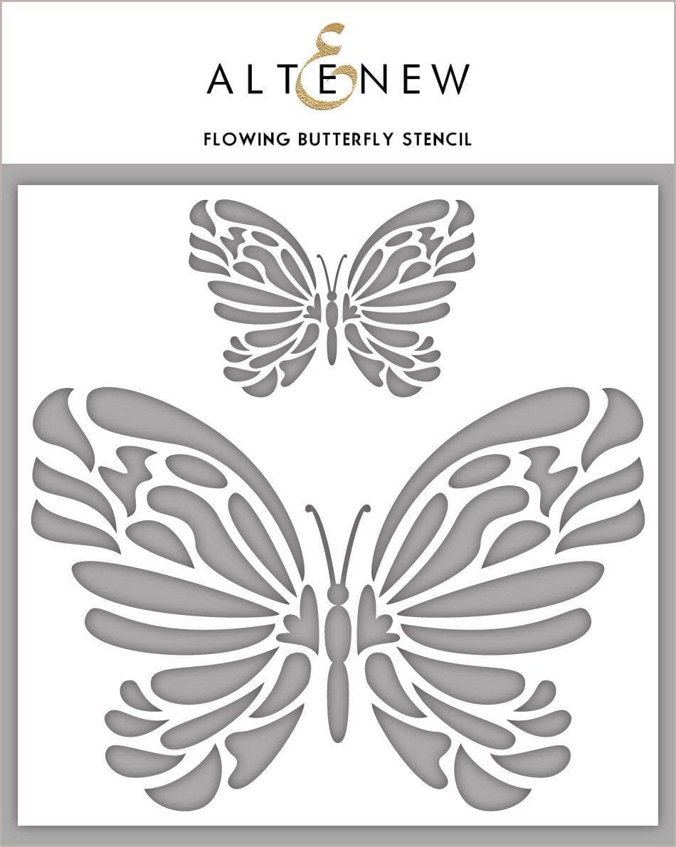 altenew-flowing-butterfly-stencil-schmetterling-6x6 image 1