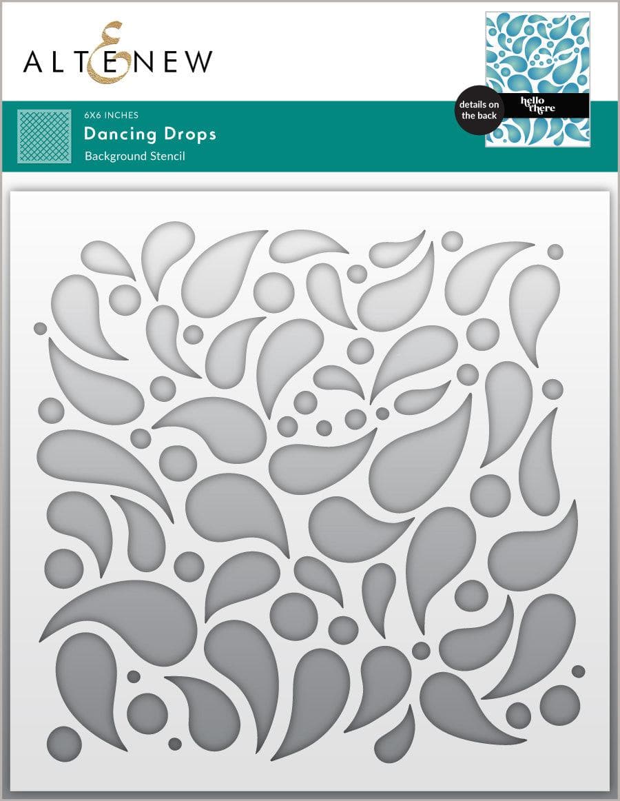 altenew-dancing-drops-stencil-6x6-hintergrund-3-teilig image 1