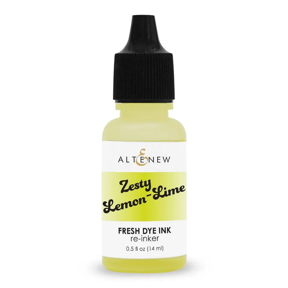 altenew-inks-zesty-lemon-lime-fresh-dye-ink-reinker-gelb image 1