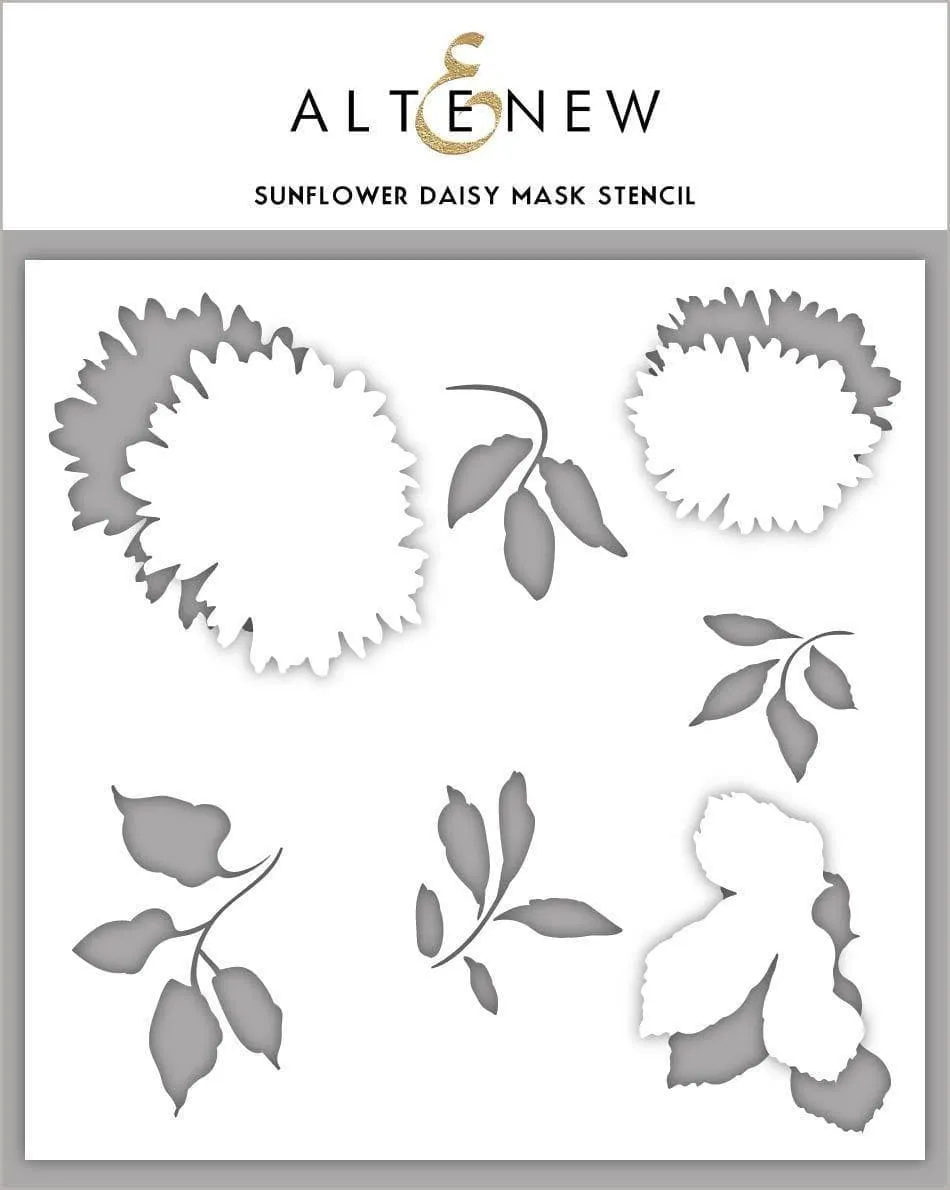 altenew-sunflower-daisy-mask-stencil-schablone-6x6 image 1