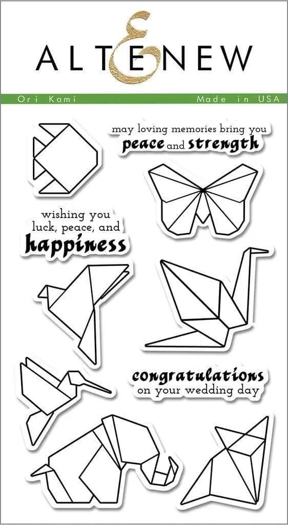 altenew-ori-kami-stempelset-origami-4x6 image 1