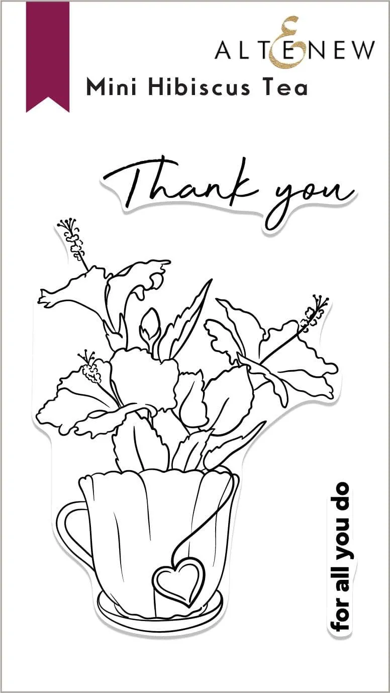 altenew-mini-hibiscus-tea-stempelset-2x3-zoll-klar image 1