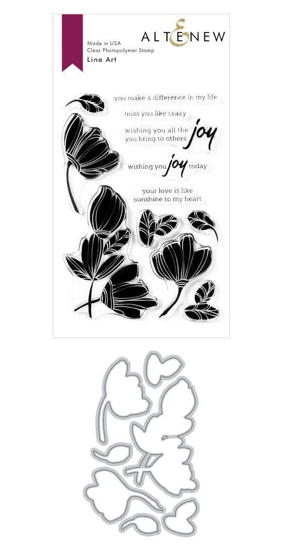 altenew-line-art-stempelset-botanical-4x6-complete-bundle image 1
