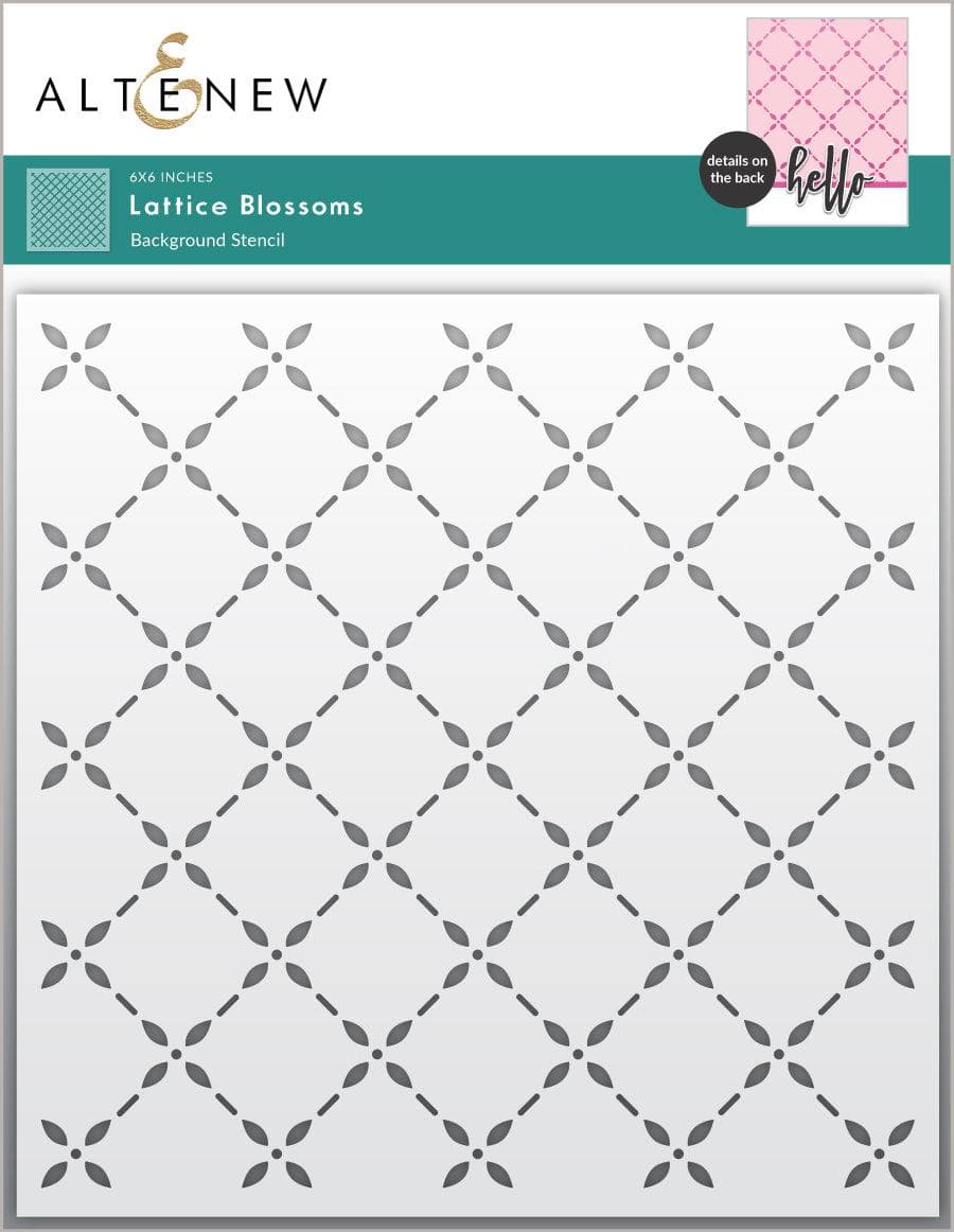 altenew-lattice-blossoms-schablone-15x15-cm-hintergrund image 1