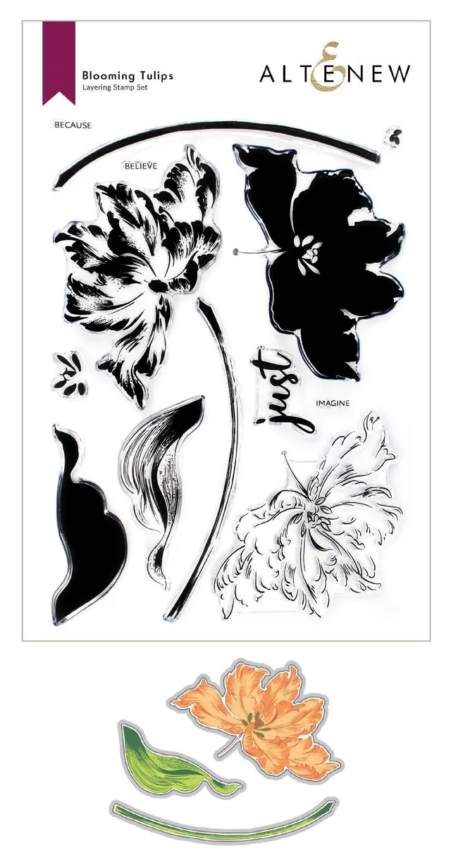 altenew-blooming-tulips-stempel-stanzen-komplett-bundle image 1
