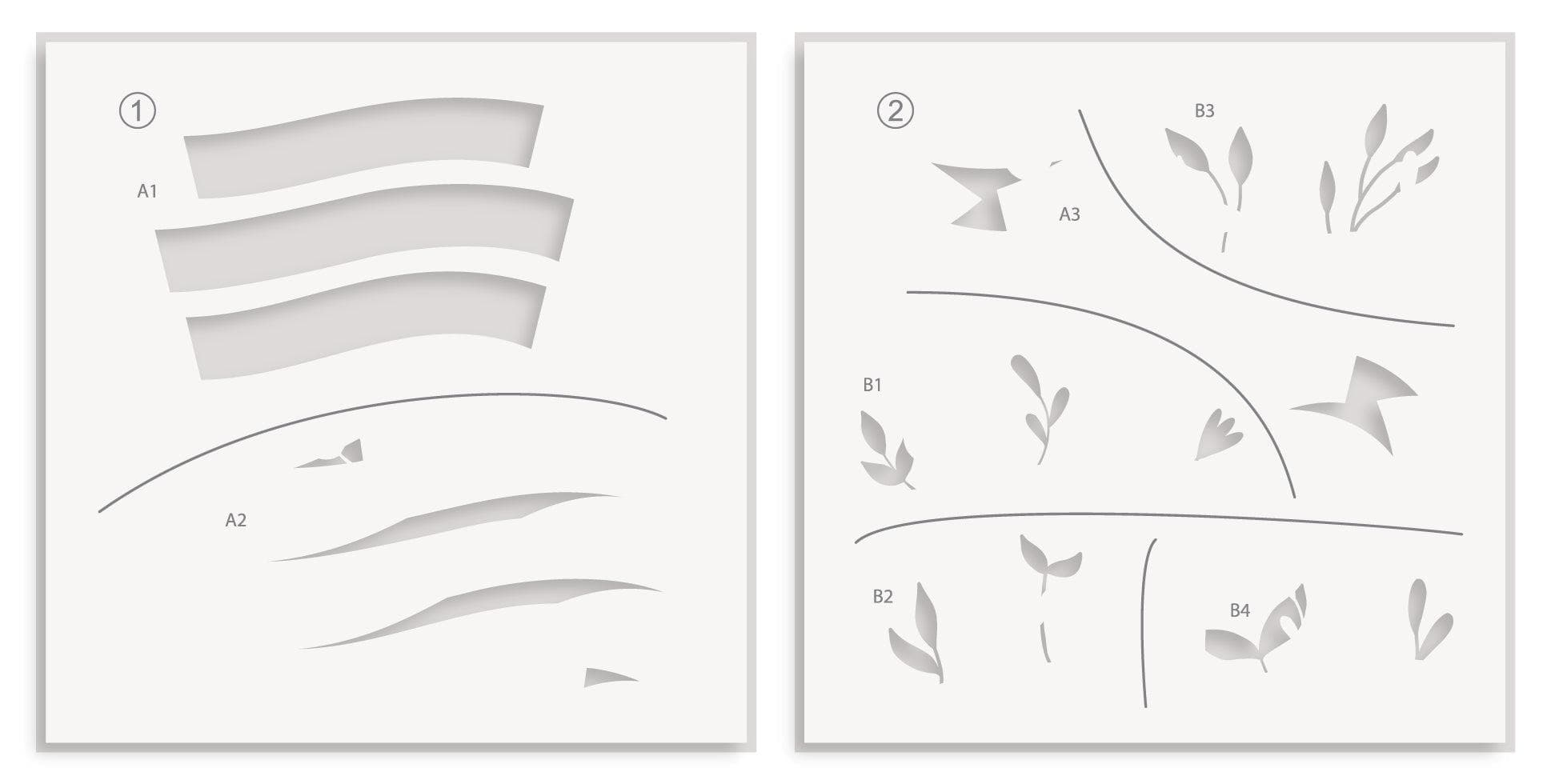 altenew-a-banner-day-schablone-stencil-set-2-in-1 image 3