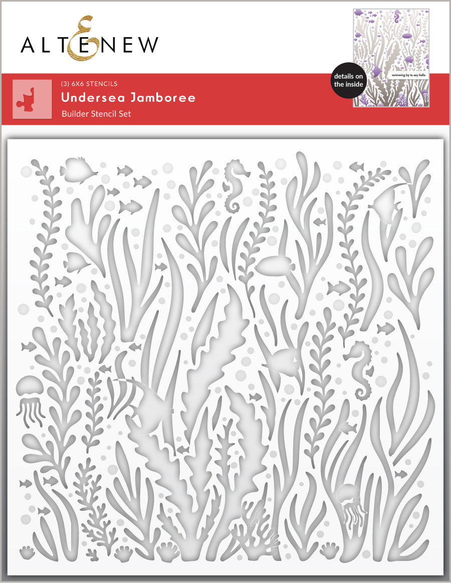 altenew-stencils-undersea-jamboree-stencil-set-3-in-1-6x6-natur image 6