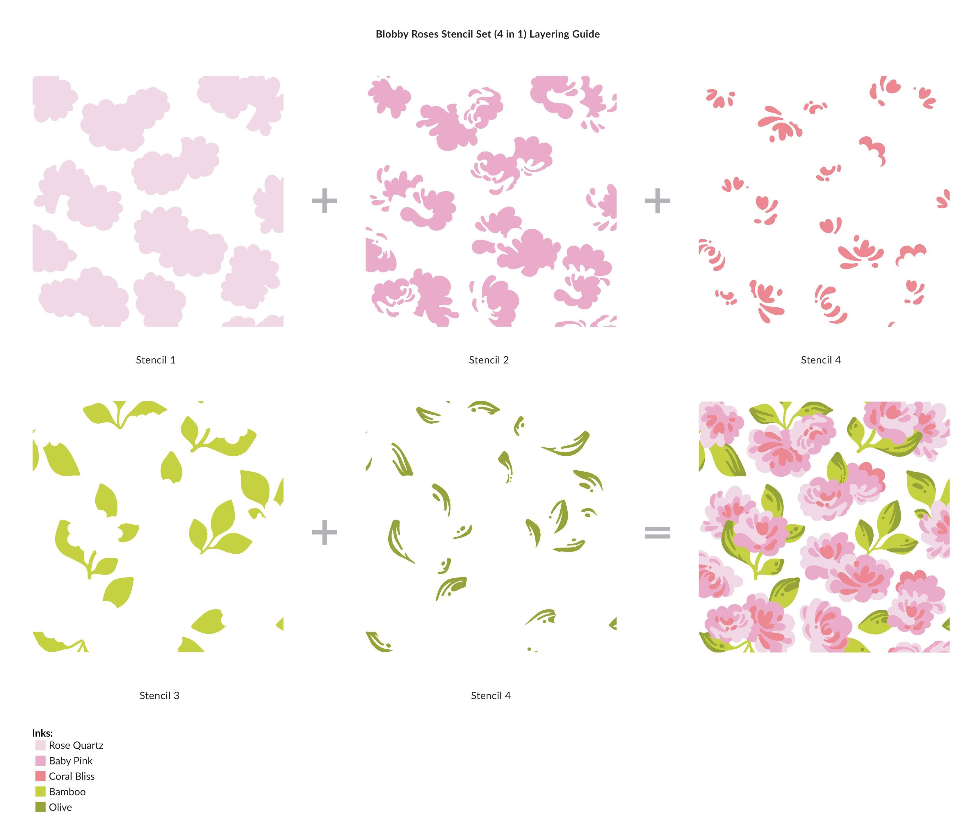 altenew-stencils-blobby-roses-stencil-set-4-in-1-rosen image 3