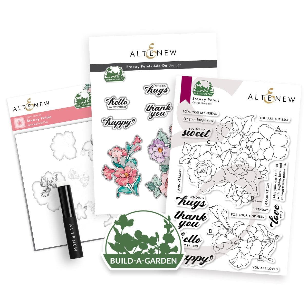 altenew-build-a-garden-breezy-petals-stempel-stanzen-set image 1