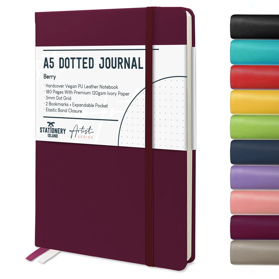 stationery-island-journal-bullet-journal-a5-dotted-schwarz-180-s image 1