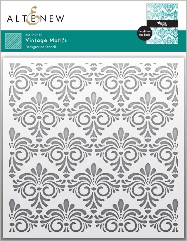 altenew-vintage-motifs-stencil-schablone-6x6-hintergrund image 1
