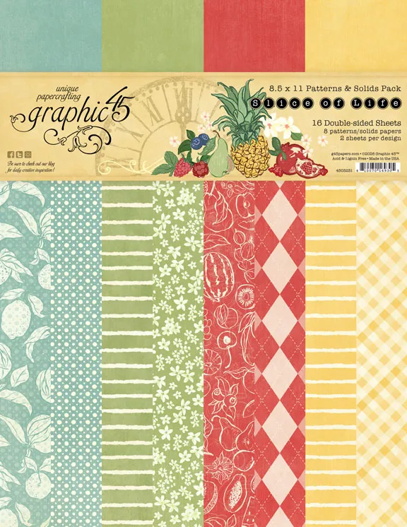 graphic-45-slice-of-life-papier-8-5x11-patterns-solids-16-blatt image 1