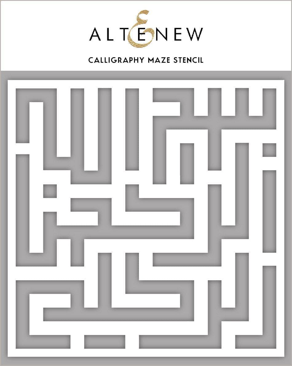 altenew-calligraphy-maze-schablone-hintergrund-15x15 image 1
