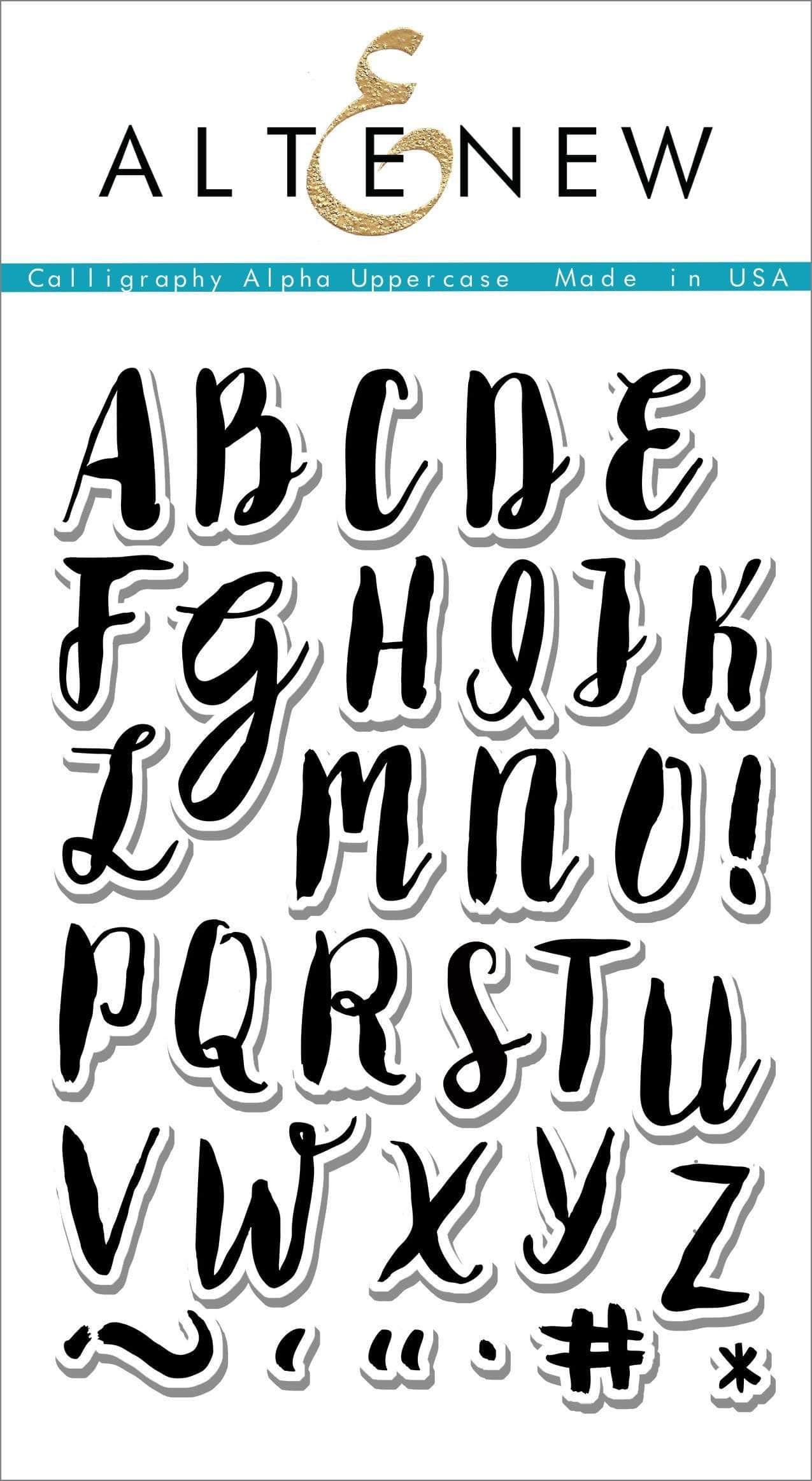 altenew-calligraphy-alpha-uppercase-stempelset-33-teilig image 1
