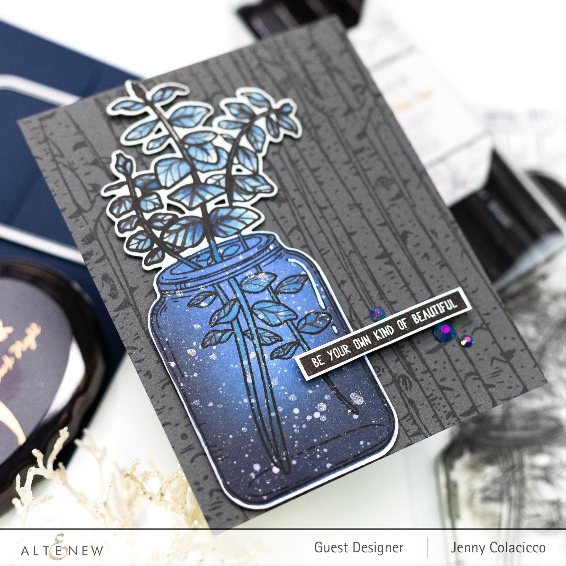 altenew-eucalyptus-jar-schablone-eukalyptus-stencil image 5