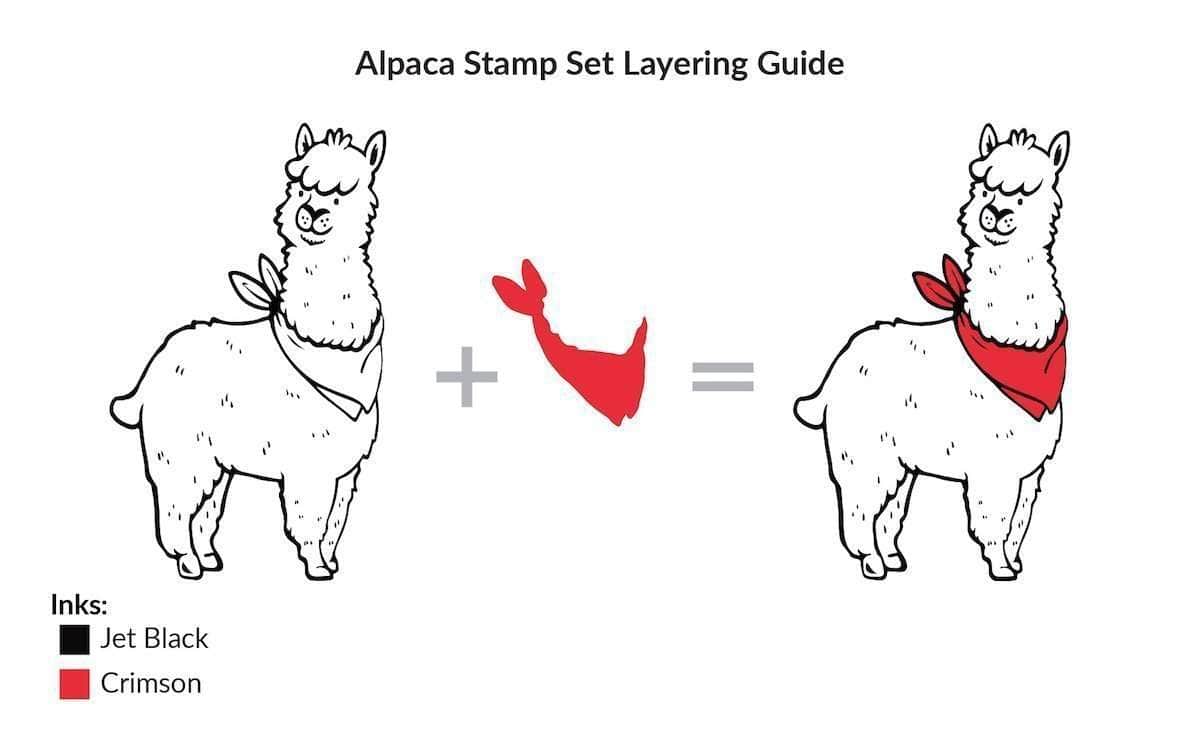 altenew-alpaca-stempelset-mini-tiermotiv-2-stempel image 3