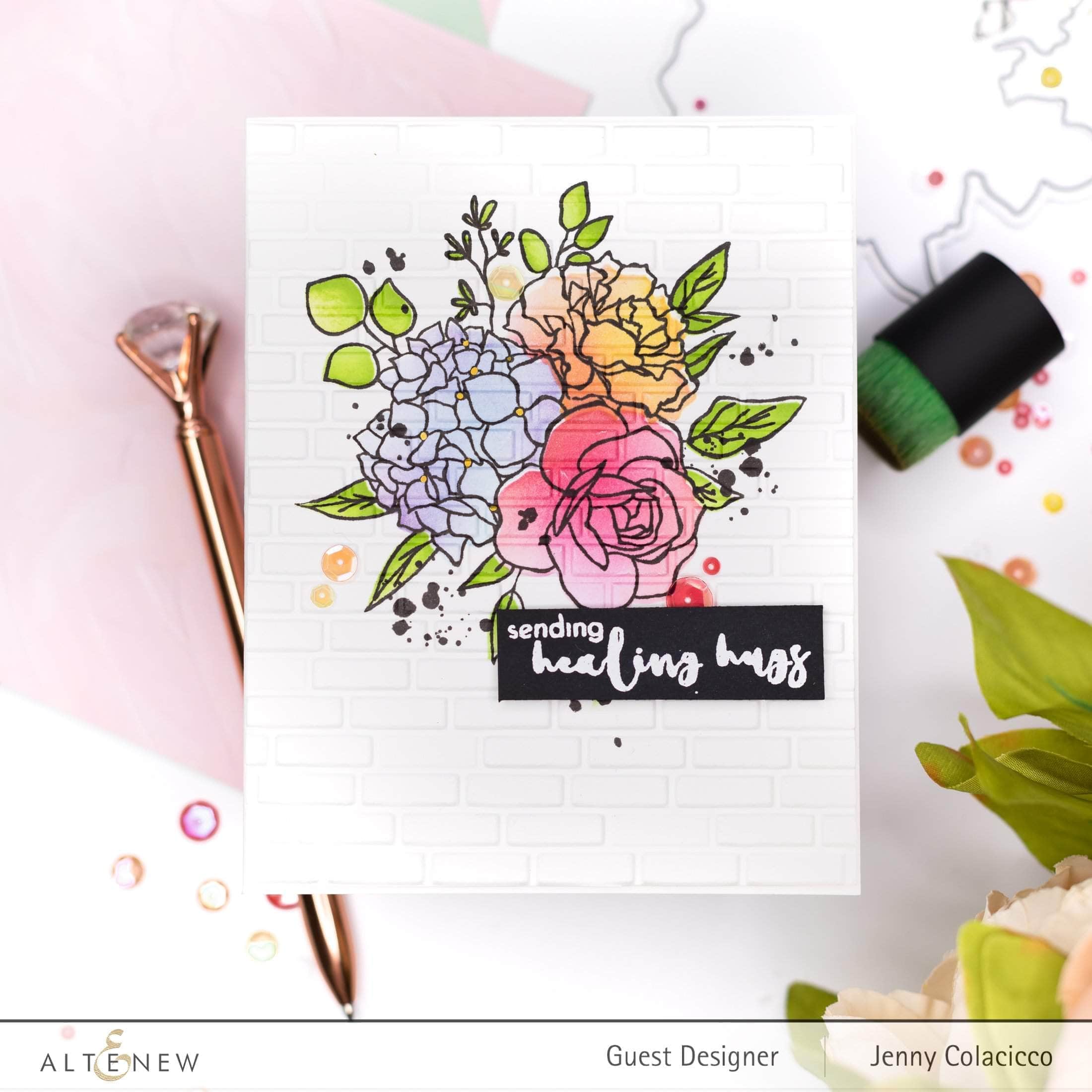 altenew-inky-bouquet-stempelset-floral-12-stempel image 2